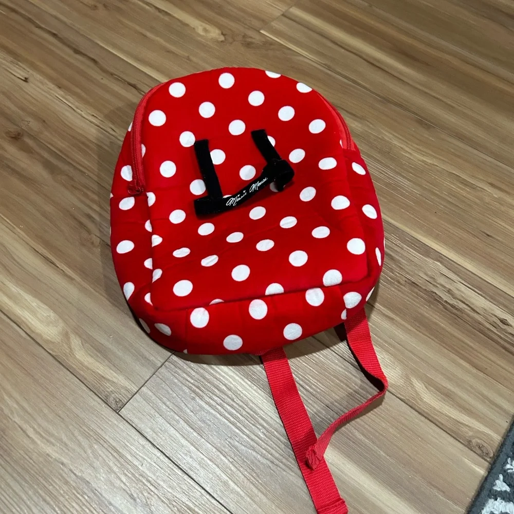 Plush Minnie Mouse Kids Back Pack